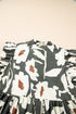 Bohemian Floral Print Flutter Sleeve Button Detail Ruffled Hem Mini Dress